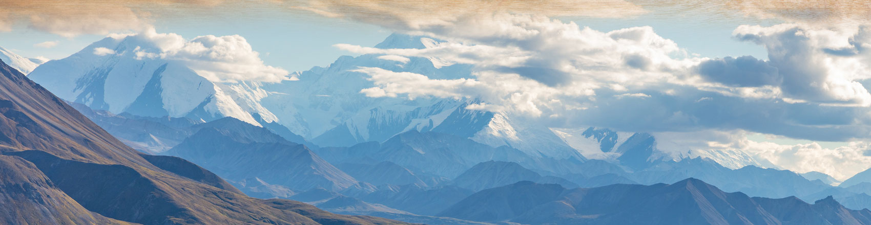 Alaska Mountain background.