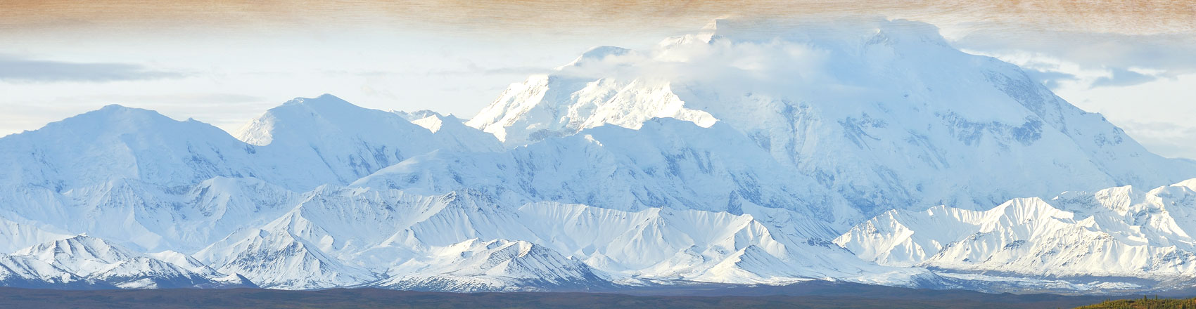 Alaska Mountain background.
